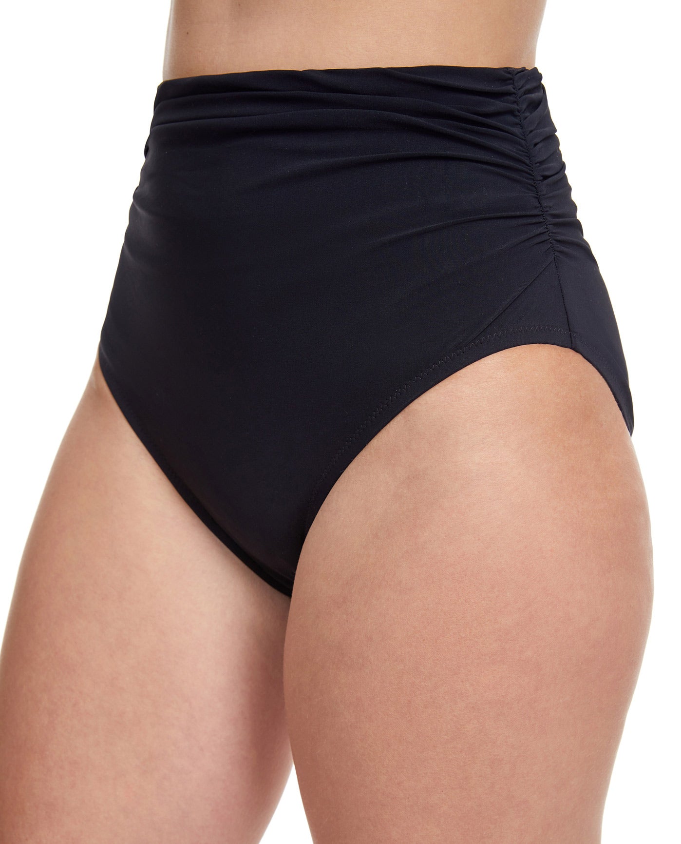 Side View Of Profile By Gottex Tutti Frutti High Waist Tankini Bottom | PROFILE TUTTI FRUTTI BLACK