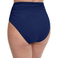 Back View Of Profile By Gottex Tutti Frutti High Waist Tankini Bottom | PROFILE TUTTI FRUTTI NAVY