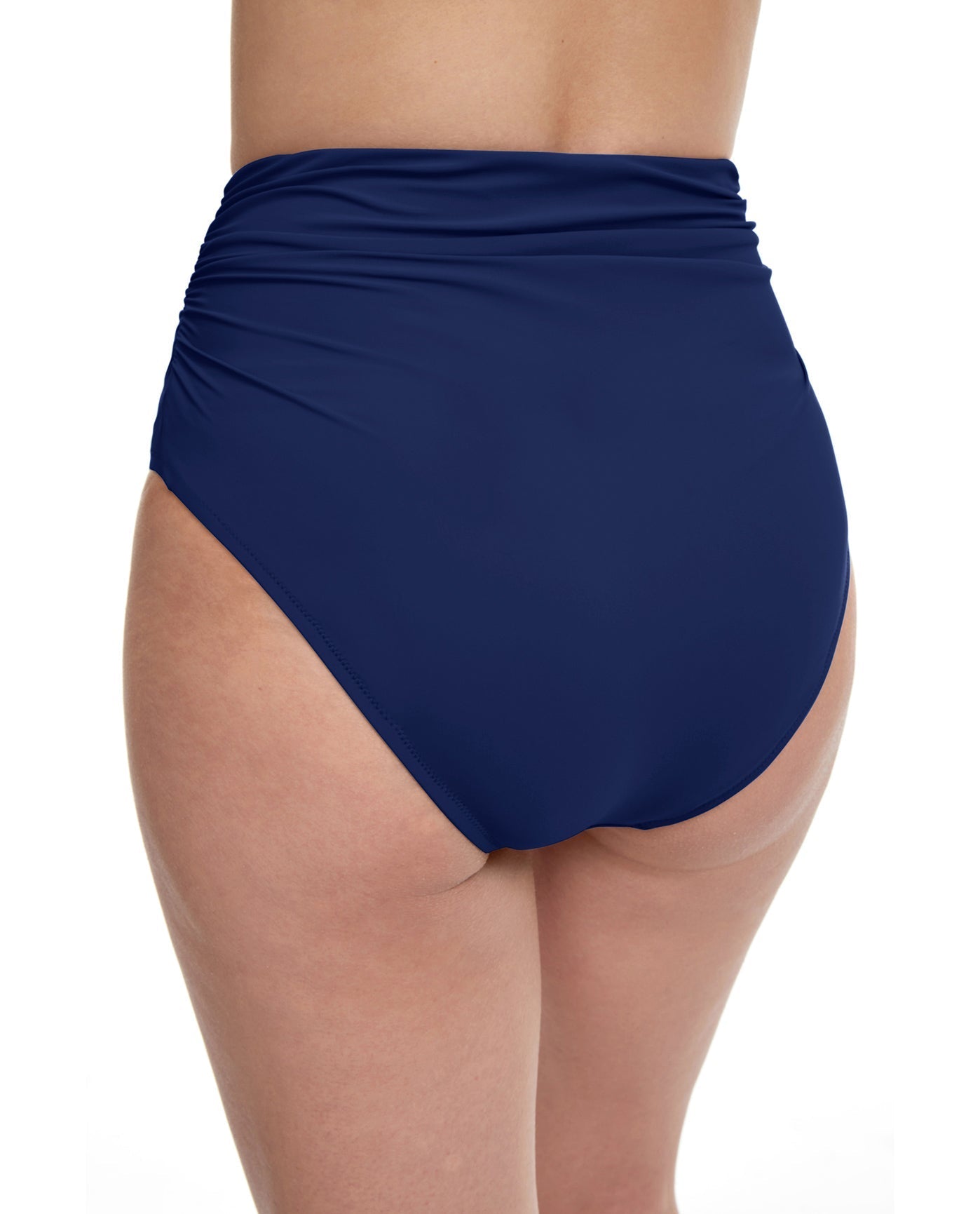 Back View Of Profile By Gottex Tutti Frutti High Waist Tankini Bottom | PROFILE TUTTI FRUTTI NAVY