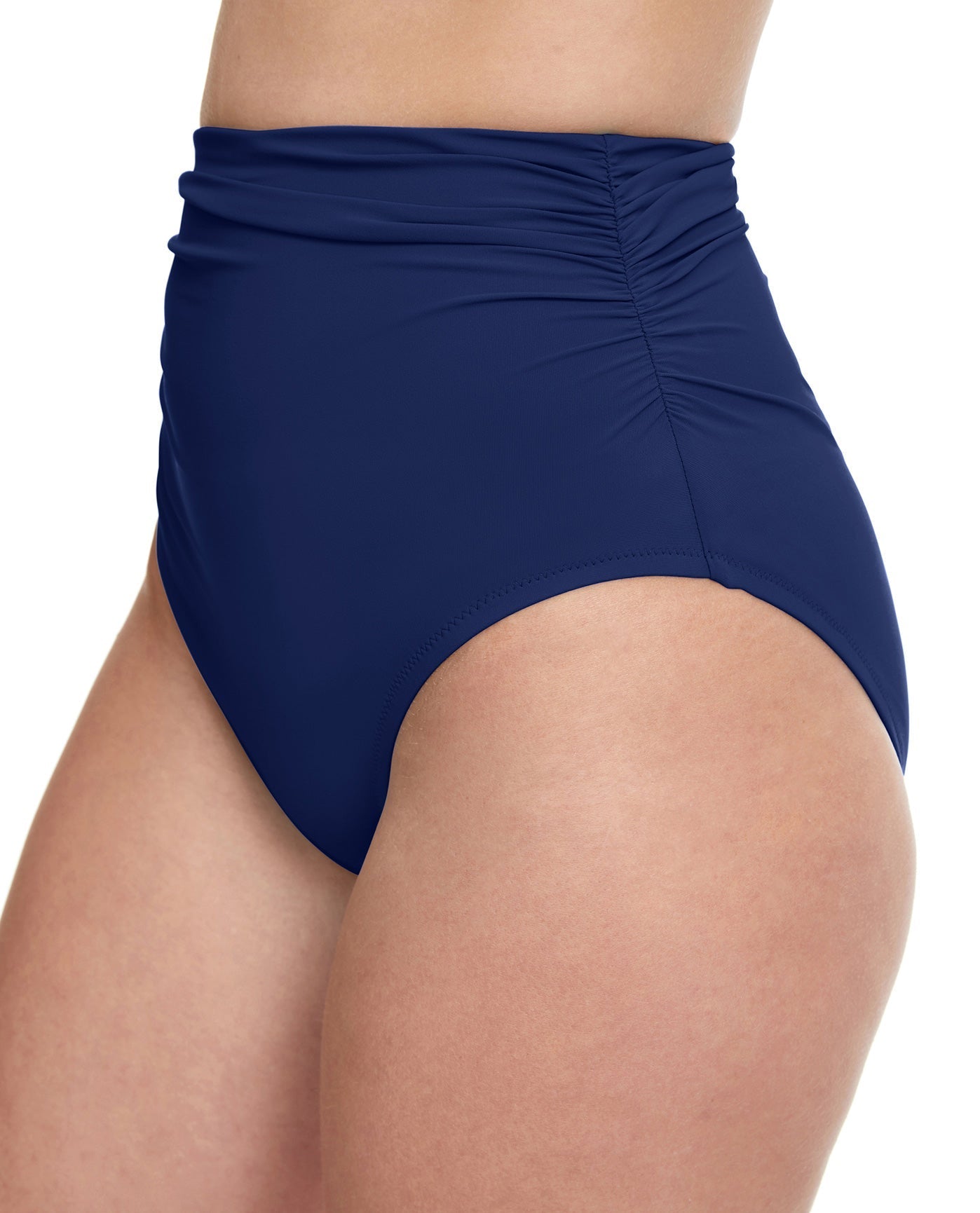 Side View Of Profile By Gottex Tutti Frutti High Waist Tankini Bottom | PROFILE TUTTI FRUTTI NAVY