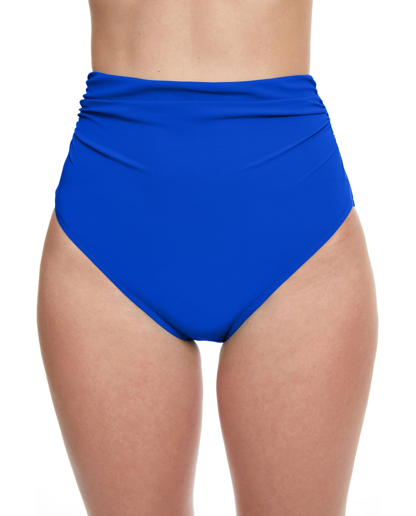 Front View Of Profile By Gottex Tutti Frutti High Waist Tankini Bottom | PROFILE TUTTI FRUTTI COBALT