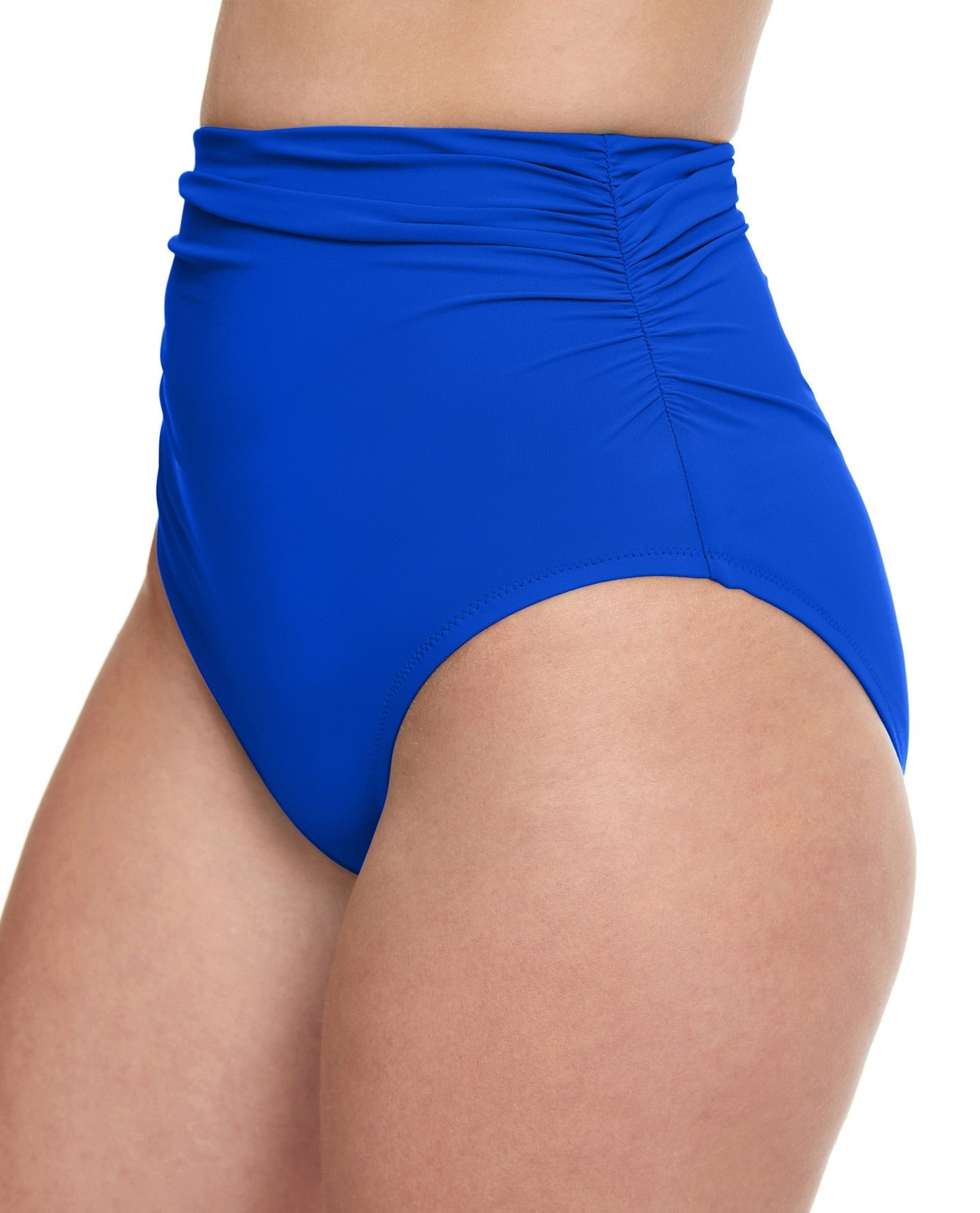 Side View Of Profile By Gottex Tutti Frutti High Waist Tankini Bottom | PROFILE TUTTI FRUTTI COBALT