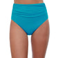 Front View Of Profile By Gottex Tutti Frutti High Waist Tankini Bottom | PROFILE TUTTI FRUTTI TURQUOISE