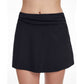 Front View Of Profile By Gottex Tutti Frutti Cover Up Skirt | PROFILE TUTTI FRUTTI BLACK