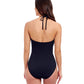 Back View of Profile By Gottex Tutti Frutti Bandeau One Piece Swimsuit | PROFILE TUTTI FRUTTI BLACK