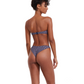 Side View Of Flirtt Midnight Magic Bandeau Wire Swim Top | Flirtt Midnight Magic Multi