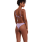 Back View Of Flirtt Check It Out Triangle Bikini Top | Flirtt Check It Out Multi Purple