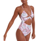 Side View Of Flirtt Retro Vibes Cut Out One Piece | Flirtt Retro Vibes Multi