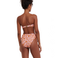 Back View Of Flirtt Lolita Bandeau Bikini Top | Flirtt Lolita Pink Orange