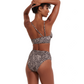 Back View Of Flirtt Bella Flora Cut Out One Piece | Flirtt Bella Flora Multi Brown