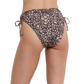 Back View Of Flirtt Bella Flora Adjustable High Rise Swim Bottom | Flirtt Bella Flora Multi Brown