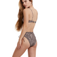 Back View Of Flirtt Bella Flora Underwire Bikini Top | Flirtt Bella Flora Multi Brown