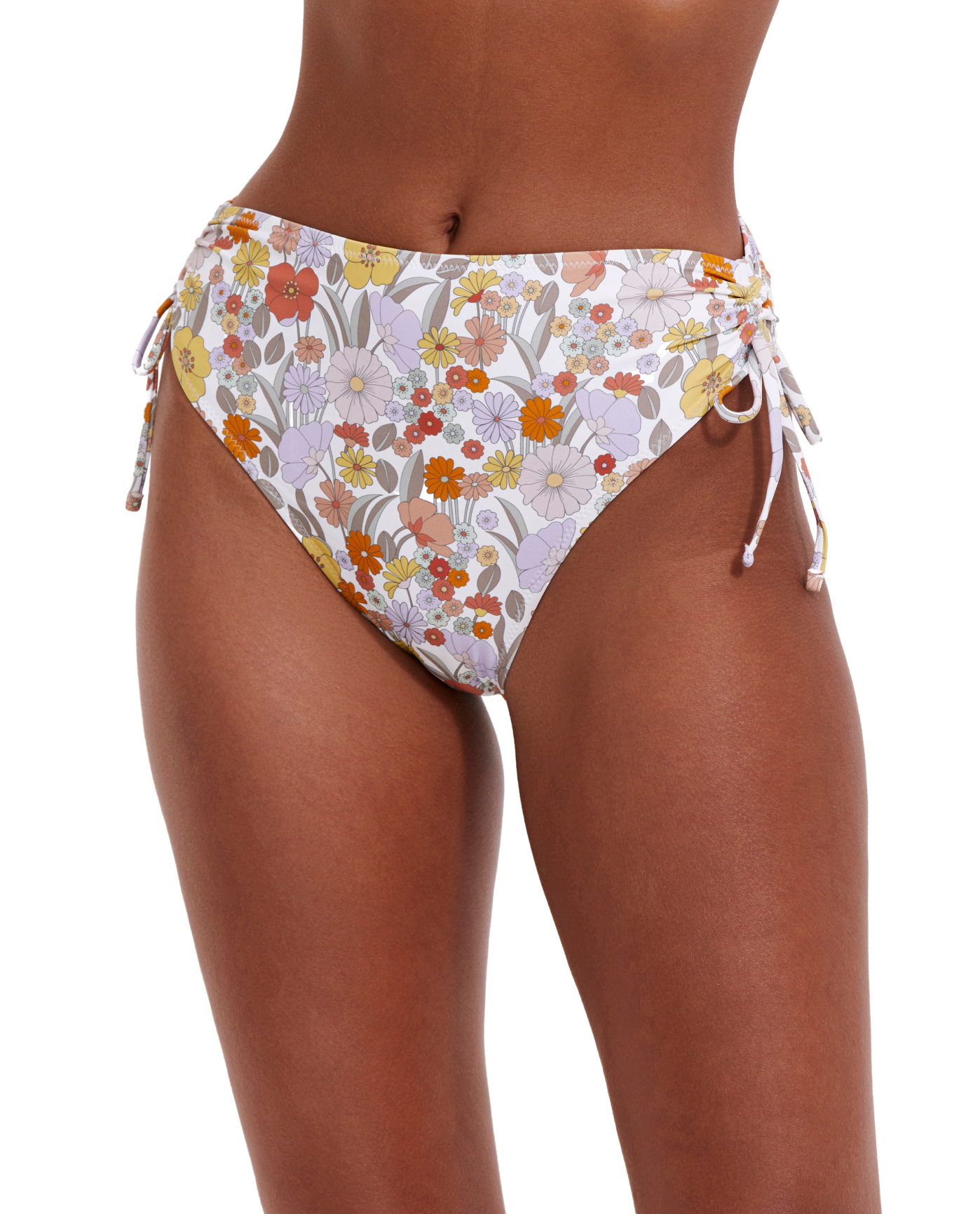 Front View Of Flirtt Botanic Party Adjustable High Rise Bottom | Flirtt Botanic Party Multi