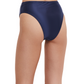 Back View Of Flirtt Satin Touch High Rise High Leg Swim Bottom | Flirtt Satin Touch Navy