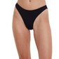 Front View Of Flirtt Solid Brazilian Bikini Bottom | Flirtt Solid Black