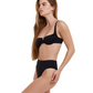 Side View Of Flirtt Solid Underwire Bikini Top | Flirtt Solid Black