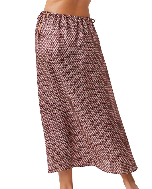 Back View Of Luma Long Cover Up Skirt | LUMA RETRO LUXURY
