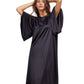 Alternate Front View Of Gottex Modest High Neck Loose Fitting Dress | GOTTEX MODEST BLACK