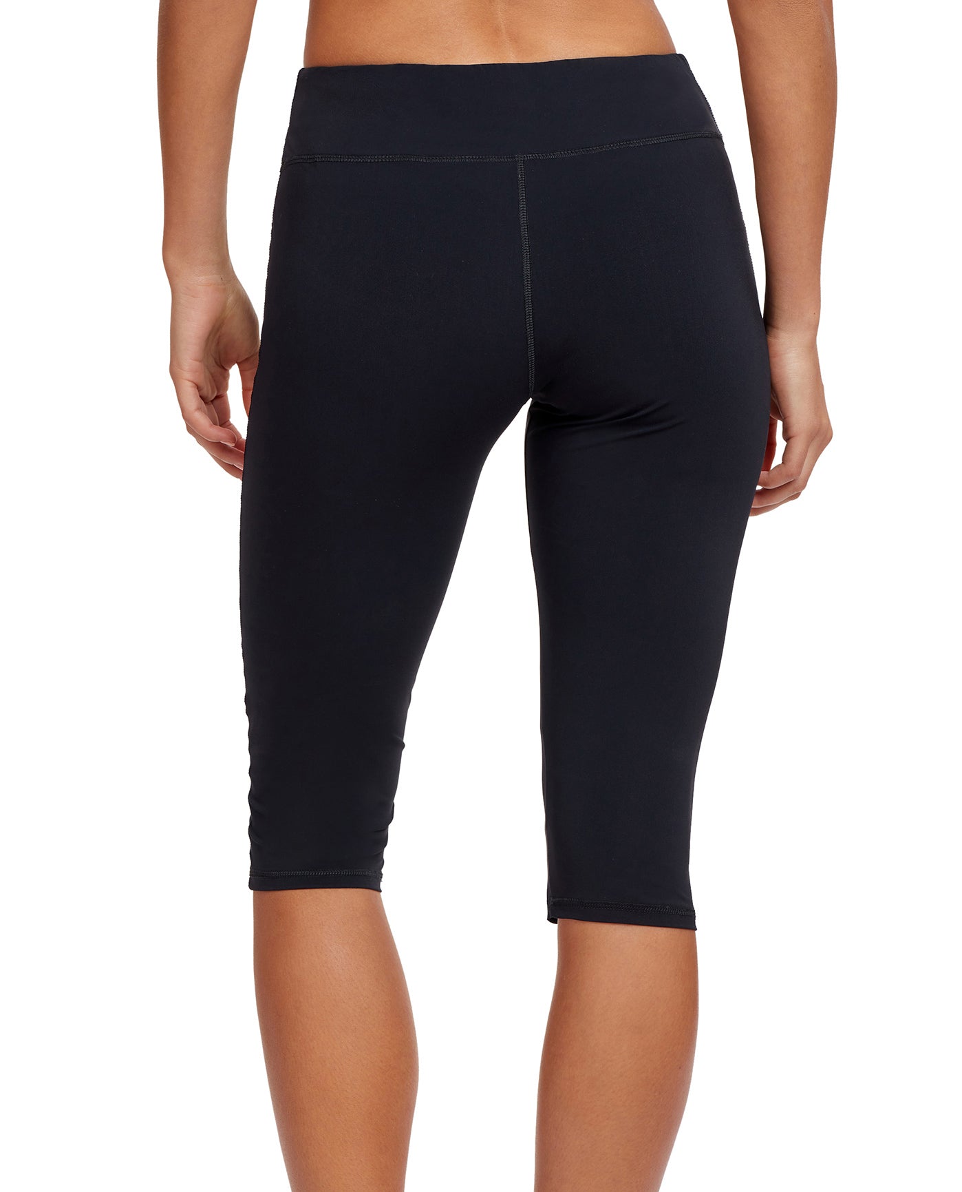 Back View Of Gottex Modest Swim Capris | GOTTEX MODEST BLACK