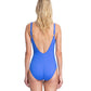 Back View Of Gottex Contour Lattice Square Neck One Piece Swimsuit | Gottex Lattice Sapphire