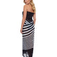 Back View Of Gottex Essentials Mirage Full Length Pareo | Gottex Mirage Black And White