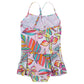 Back View Of Gottex Kids Palm Island Round Neck Swimdress | GOTTEX KIDS PALM ISLAND