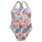 Back View Of Gottex Kids Palm Island Round Neck One Piece Swimsuit | GOTTEX KIDS PALM ISLAND