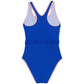 Back View Of Gottex Kids Ocean Round Neck One Piece Swimsuit | GOTTEX KIDS OCEAN BLUE