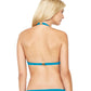 Back View Of Gottex Au Naturel Underwire Halter Bikini Top | Gottex Au Naturel Turquoise
