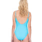 Back View Of Gottex Finesse Lingerie One Piece Swimsuit | Gottex Finesse Aqua