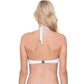 Back View Of Gottex Finesse Tie Front Halter Underwire Bikini Top | Gottex Finesse White