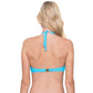 Back View Of Gottex Finesse Tie Front Halter Underwire Bikini Top | Gottex Finesse Aqua