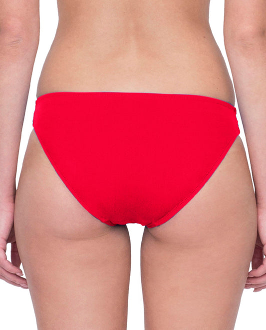 Back View Of Gottex Vista Classic Mid Rise Hipster Bikini Bottom | Gottex Vista Red