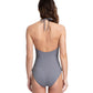 Back View Of Gottex Couture Lyra High Neck Halter One Piece Swimsuit | Gottex Lyra