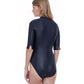 Back View Of Gottex Couture Moonlight Dance Deep V-Neck Plunge One Piece Swimsuit | Gottex Moonlight Dance