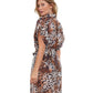 Back View Of Gottex Essentials Animalia East Cover Up Blouse Dress | Gottex Animalia East