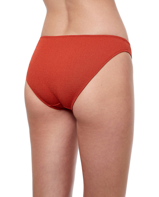 Back View Of Gottex Classics Elle Mid Rise Classic Bikini Bottom | Gottex Elle Amber