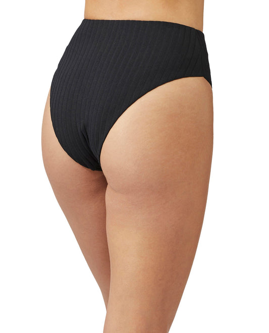 Back View Of Luma Blair High Rise Bikini Bottom | LUMA BLAIR BLACK