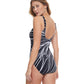 Back View Of Gottex Essentials Buona Sera Full Coverage Square Neck One Piece Swimsuit | Gottex Buona Sera