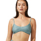 Front View Of Luma Harmony Bralette Bikini Top | LUMA HARMONY DUST GREEN