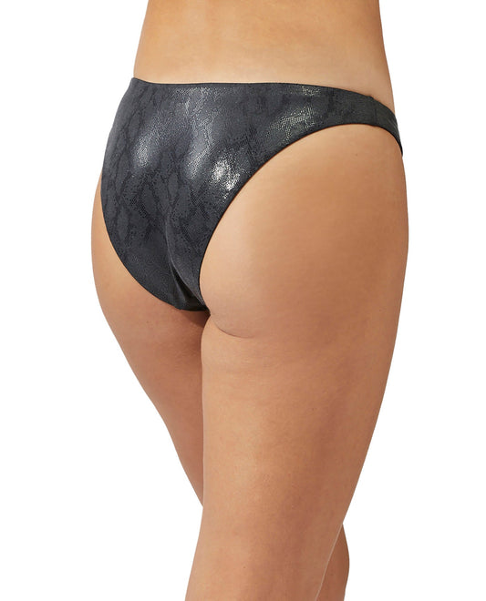 Back View Of Luma High Leg Sexy Bikini Bottom | LUMA IVY BLACK