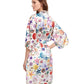 Back View Of Gottex Classic White Sands Sand Kimono Cover Up Dress | Gottex White Sands White