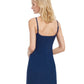 Back View Of Gottex Classic Dolce Vita Shirred Lycra Cover Up Dress | Gottex Dolce Vita Navy