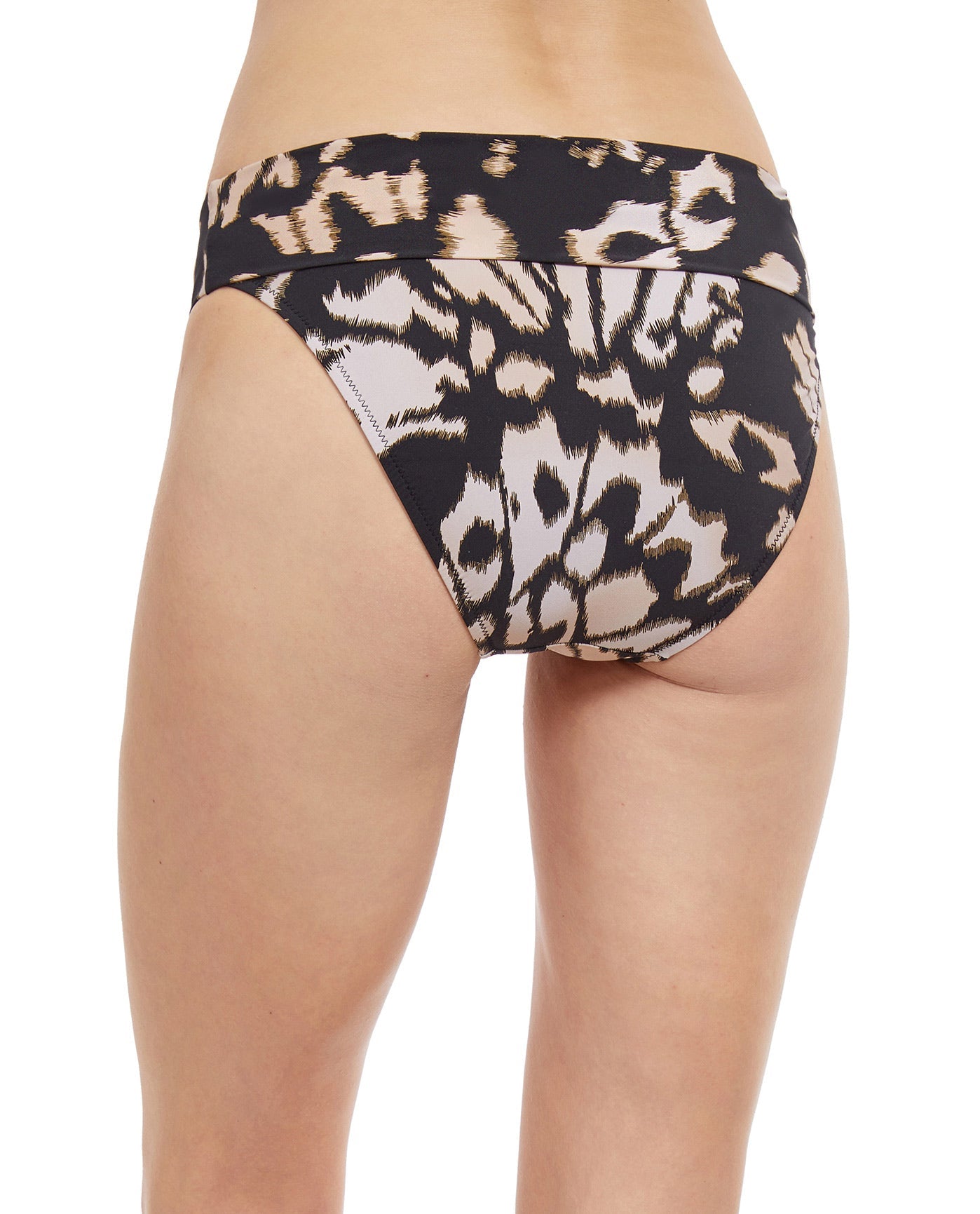 Back View Of Gottex Essentials Miss Butterfly Transformable Foldover Bikini Bottom | Gottex Miss Butterfly Brown