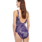 Back View Of Gottex Essentials Natural Essence Mastectomy High Neck One Piece Swimsuit | Gottex Natural Essence Ink And White