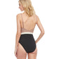 Back View Of Gottex Classic Serenity Square Neck Underwire One Piece Swimsuit | Gottex Serenity