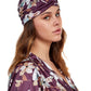 Front View Of Gottex Modest Knotted Hair Covering | GOTTEX MODEST AMORE MAUVE