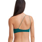 Back View Of Au Naturel Mona One Shoulder Bikini Top | AU NATUREL EMERALD AND ASH GREEN
