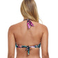 Back View Of Profile By Gottex Tropico Underwire D-Cup Halter Bikini Top | PROFILE TROPICO BLUE