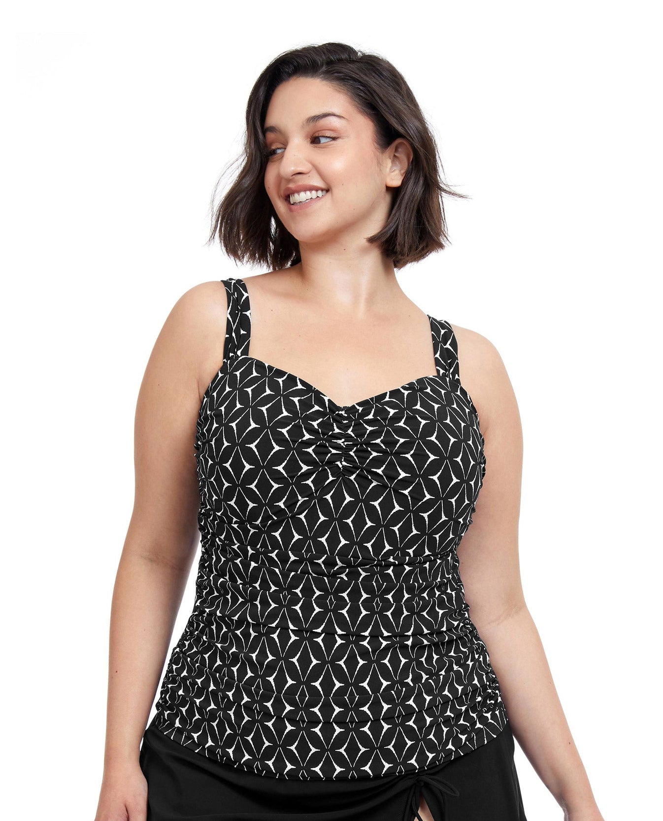 Profile By Gottex Supreme Plus Size Shirred Underwire Tankini Top Tankini Top Tankini Top 4263